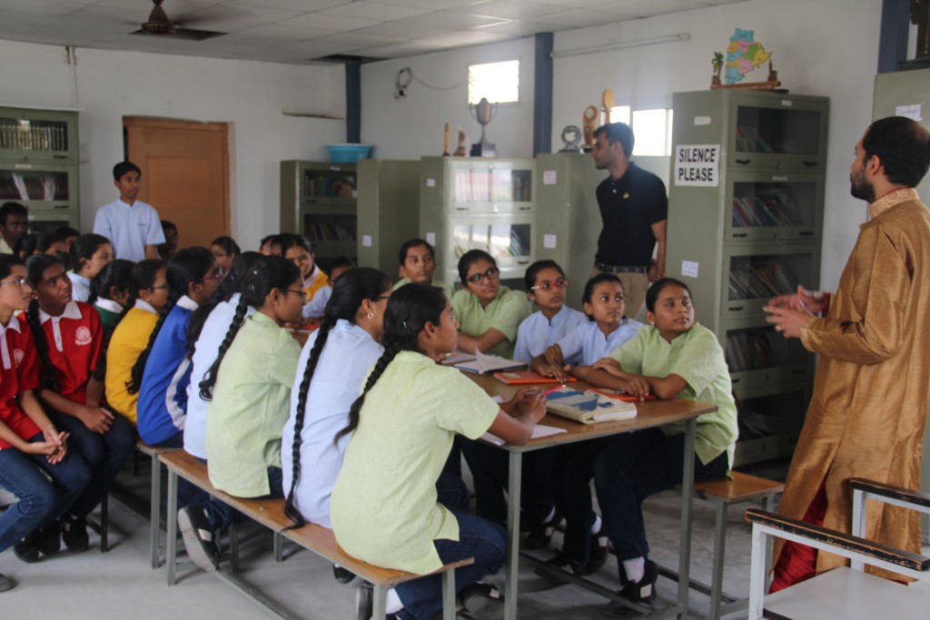 Dr bal Reddy taking questions from the students